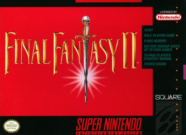 Final Fantasy IV North American SNES box, titled Final Fantasy II